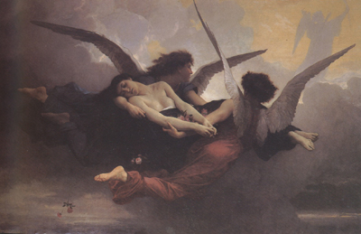 Adolphe William Bouguereau A Soul Brought to Heaven (mk26)